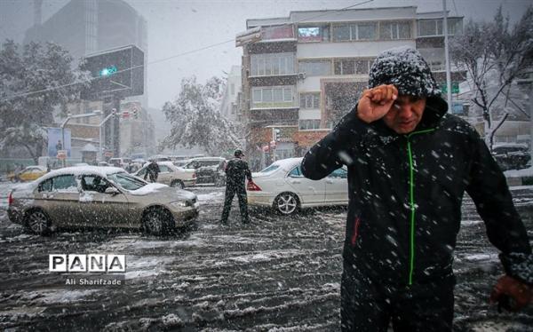 بارش برف و باران در 9 استان