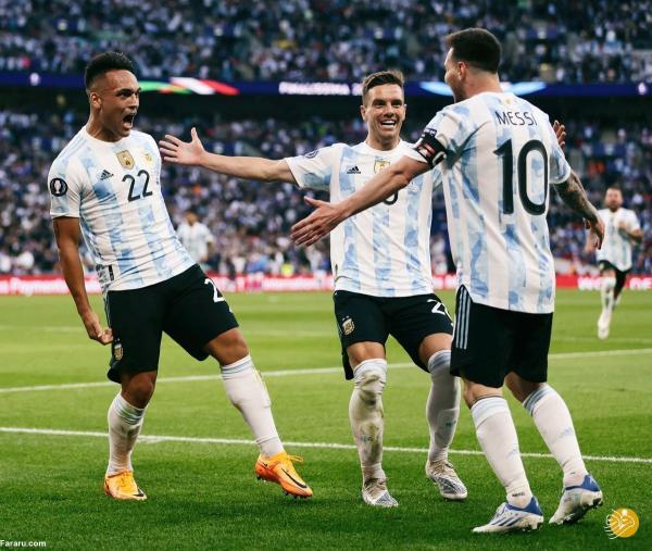 تور ایتالیا: خلاصه بازی ایتالیا 0 ، 3 آرژانتین؛ قهرمانی با درخشش مسی
