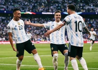 تور ایتالیا: خلاصه بازی ایتالیا 0 ، 3 آرژانتین؛ قهرمانی با درخشش مسی